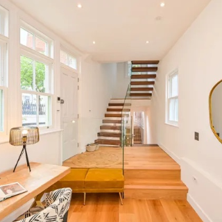 Hallway-luxury carpentry-kitchen extension
